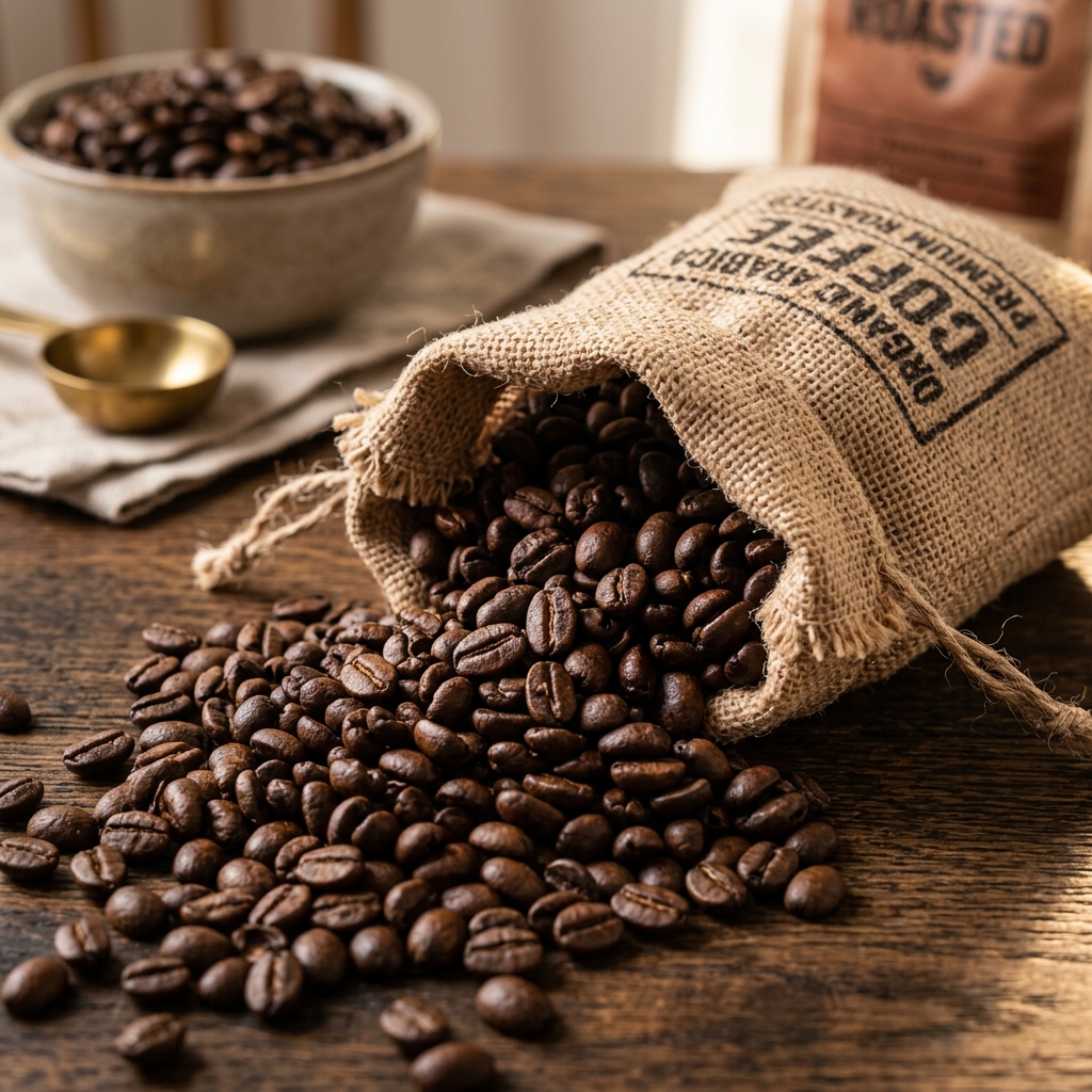 Specialty roasted coffee beans sorting process